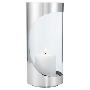 Georg Jensen Chrome Contours hurricane / lantern