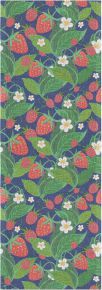 Ekeklund Summer Strawberries table runner (oeko-tex) 35x100 cm green, red, blue