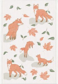 Ekelund Tiere Lohntanz tea towel (oeko-tex) 35x50 cm orange