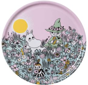 Moomin by Arabia Friends Forever tray Ø 35 cm purple