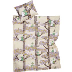 Moomin by Arabia Friends Forever bed linen (oeko-tex) 140x200 cm / 50x60 cm beige, green