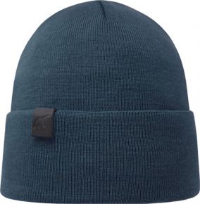 Superyellow Unisex woollen beanie (merino - oeko-tex) with suede Leather Patch with Bear Otso