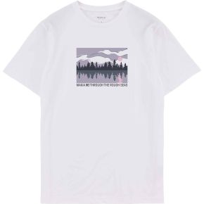 Makia Clothing x Baltic Sea Unisex T-shirt with print white Shoreline