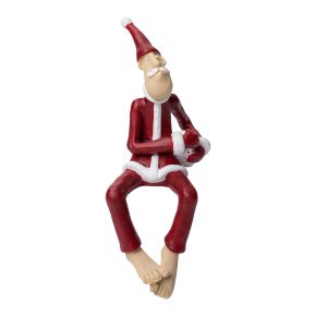 Nääsgränsgården Santa Claus Ove with gift height 12 cm red