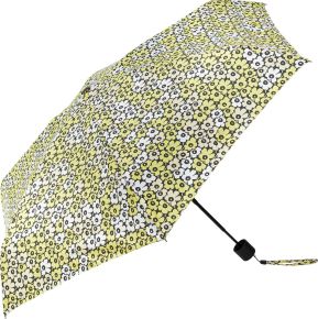Marimekko Unikko Mini umbrella manual black, yellow, green, white