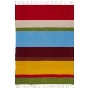 Klippan Arty woollen blanket 130x200 cm (oeko-tex) block stripes