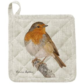 Emma Sjödin potholder 22x22 cm robin