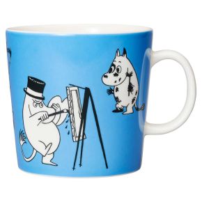 Moomin by Arabia Moomins cup / mug 0.4 l blue, cream, black