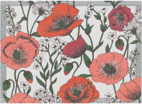 Ekelund Summmer flower field placemat (oeko-tex) 35x48 cm red