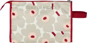 Marimekko Unikko Mini Media toilet bag (co-tex) 8x20x30 cm powder, light grey, pink, dark cherry