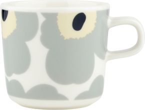 Marimekko Unikko Oiva cup 0.2 l cream, light grey, sand, dark blue