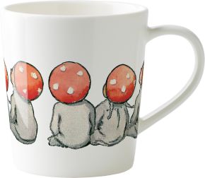 Design House Elsa Beskow Christmas cup / mug 0.4 l forest children cream, red