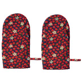 Klippan Smultronblom oven glove (oeko-tex) red, multicolored 2 pcs.