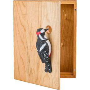 Wildlife Garden key box woodpecker height 25 cm, width 19.7 cm, depth 12 cm