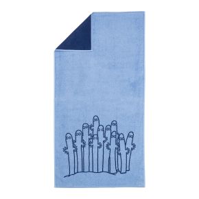 Moomin by Arabia Moomins Hattifatteners shower towel 70x140 cm (oeko-tex) blue