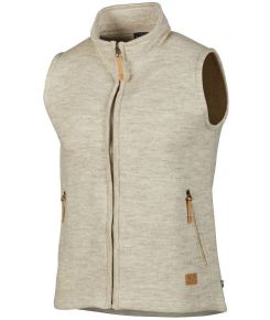 Ivanhoe of Sweden Men Woollen Waistcoat (undyed) Full Zip NLS Barley