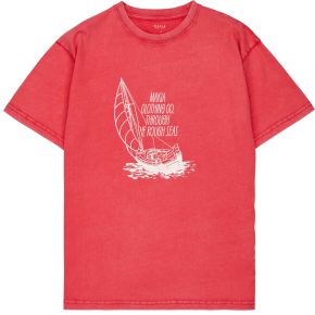 Makia Clothing x Baltic Unisex T-shirt with print red Sail