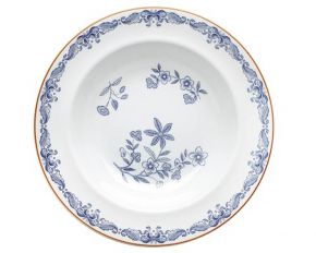 Rörstrand Ostindia plate deep Ø 24 cm grey, grey blue, brown