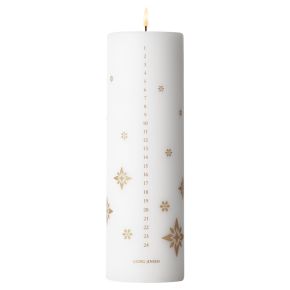 Georg Jensen Christmas 2024 calendar candle gold height 25 cm Ø 6 cm