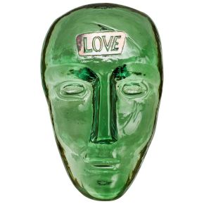 Kosta Boda Artist Collection Companion Love height 9.3 cm width 4.5 cm length 5.7 cm green