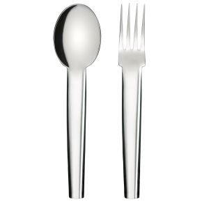 Born in Sweden serving set / salad set length 26.5 cm 2 pcs stainless steel polished