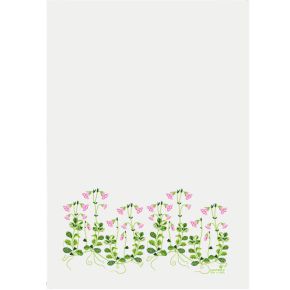 Anneko Design tea towel bellflower 50x70 cm pink, green, white