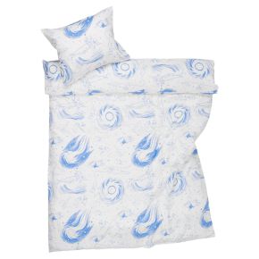 Moomin by Arabia Moomins Comet bed linen (oeko-tex) 140x200 cm / 50x60 cm white, blue