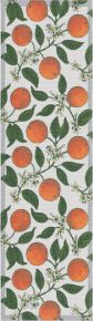 Ekeklund Summer Oranges table runner (oeko-tex) 35x120 cm orange, green, white