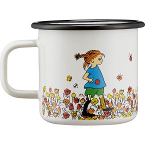 Muurla Pippi Longstocking Be More Happy mug / mug enamel 0.37 l