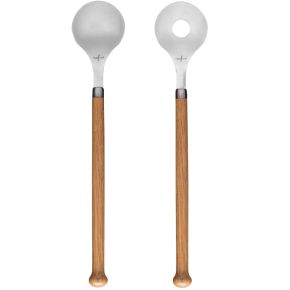 Sagaform Nature salad servers length 31 cm with wooden handle