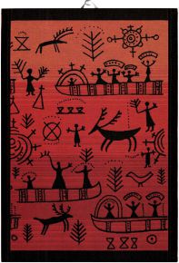 Ekelund Sweden east side tea towel (oeko-tex) 35x50 cm red