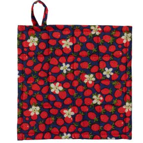 Klippan Smultronblom potholder (oeko-tex) red, multicolored 2 pcs.