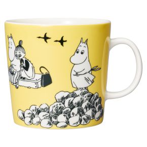 Moomin by Arabia Moomins cup / mug 0.4 l yellow, cream, black