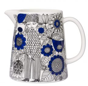 Arabia Pastoraali jug 1 l blue, black, cream