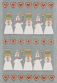 Ekelund Christmas / Winter Lucia morning tea towel (oeko-tex) 35x50 cm multicolored