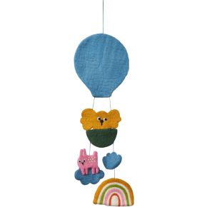 Klippan Children's Mobile Sweet Dreams wool felt handmade length 43 cm Ø 21 cm