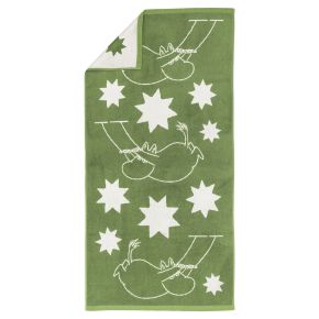 Moomin by Arabia Moomins Moomintroll Stars shower towel 70x140 cm (oeko-tex) green, cream