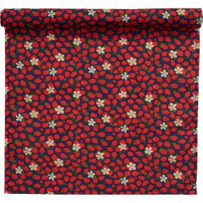 Klippan Smultronblom table runner (oeko-tex) 45x150 cm red, multicolored