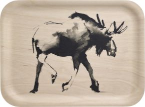 Muurla Teemu Järvi moose tray 20x27 cm natural, black