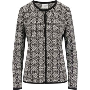 Dale of Norway Ladies merino cardigan black, white Othelie