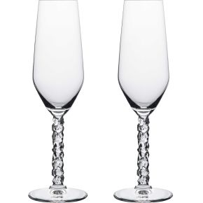 Orrefors Carat champagne glass 24 cl clear 2 pcs