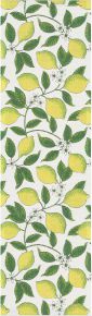 Ekeklund Summer Lemons table runner (oeko-tex) yellow, green, white