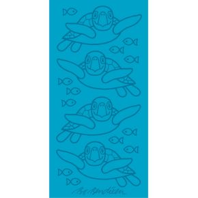 Bo Bendixen hand towel (oeko-tex) turtle 50x100 cm turquoise, petrol