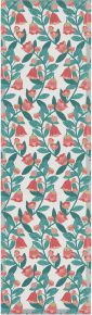 Ekeklund Spring Wave Flower table runner (oeko-tex) 35x120 cm green, pink, yellow, white