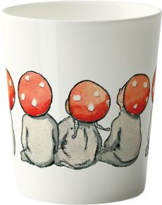 Design House Elsa Beskow Christmas cup / mug 0.28 l forest children cream, red