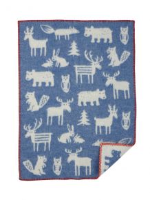 Klippan Forest Baby woollen blanket 65x90 cm (oeko-tex)