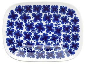 Rörstrand Mon Amie dish 22x28 cm white, dark blue