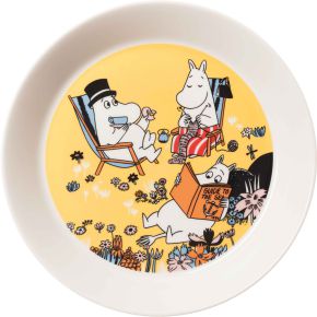 Moomin by Arabia Family Time plate Ø 19 cm yellow, cream