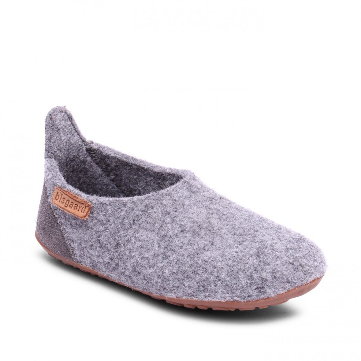Bisgaard child felted slipper Wool Basic grey - scandinavian-lifestyle