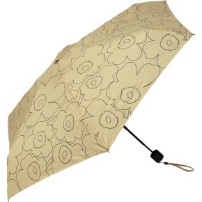 Marimekko Unikko Piirto Mini umbrella manual beige, black